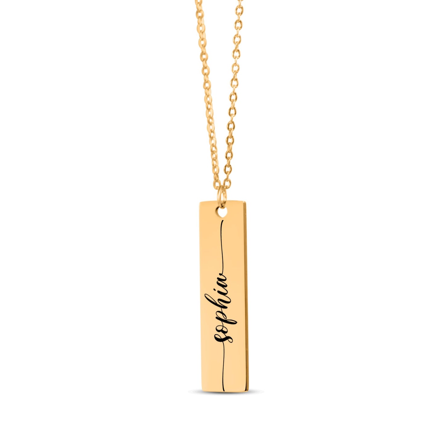 Vertical Name Necklace